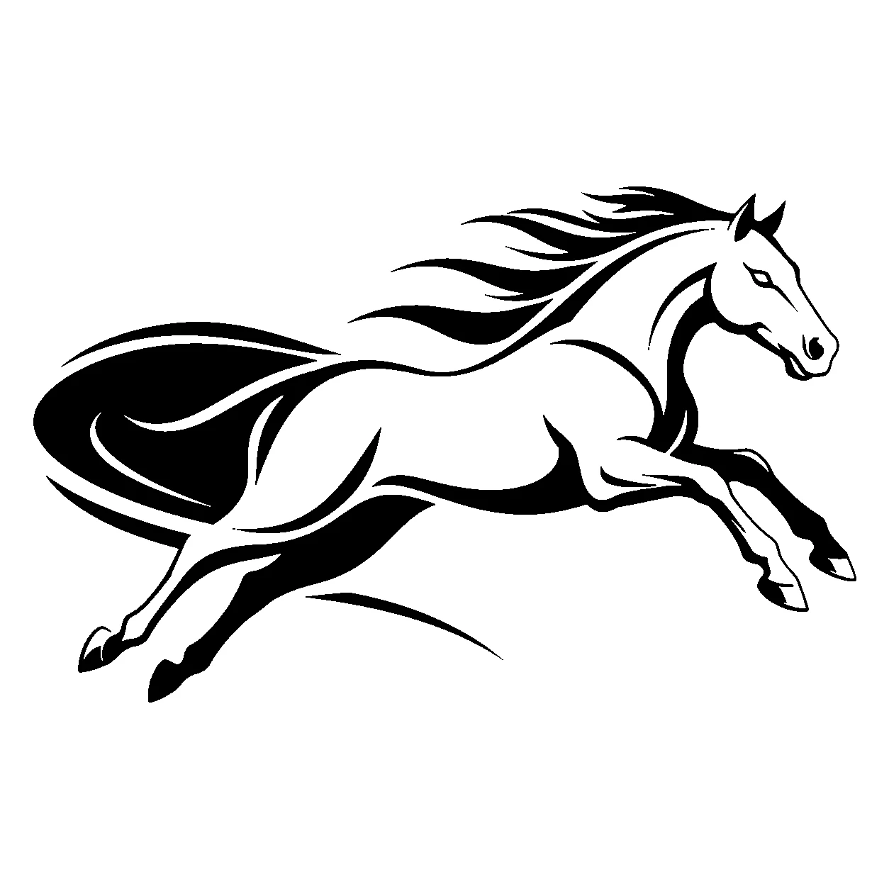Horse logo 案例的确定性图像处理结果