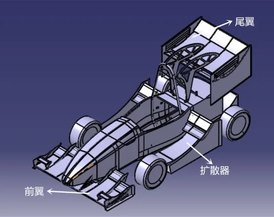 赛车整车模型